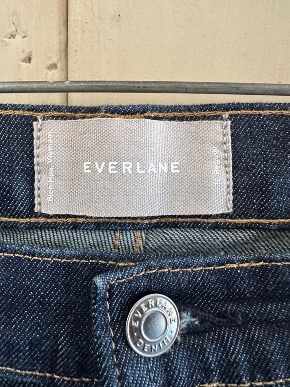 Everlane Dark Blue Cropped Ankle Jeans - Picture 2 of 10